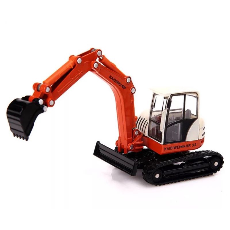 Miniatur Alat Berat KDW Crawler Excavator Diecast Kaidiwei Skala 1:50