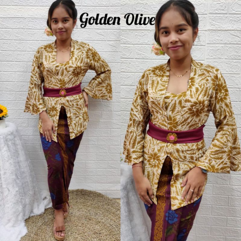 kebaya jadi rayon teratai/kebaya terompet