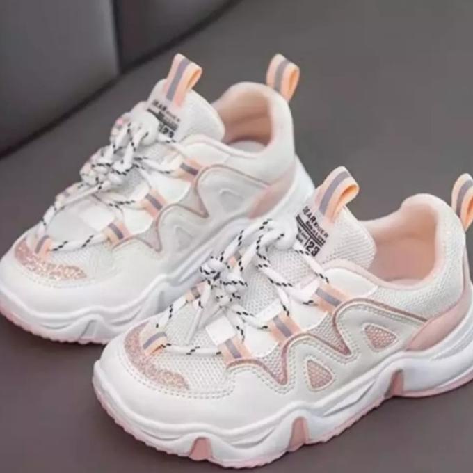 sepatu sneakers anak perempuan bottega ukuran 26-35 Terbaru Murah