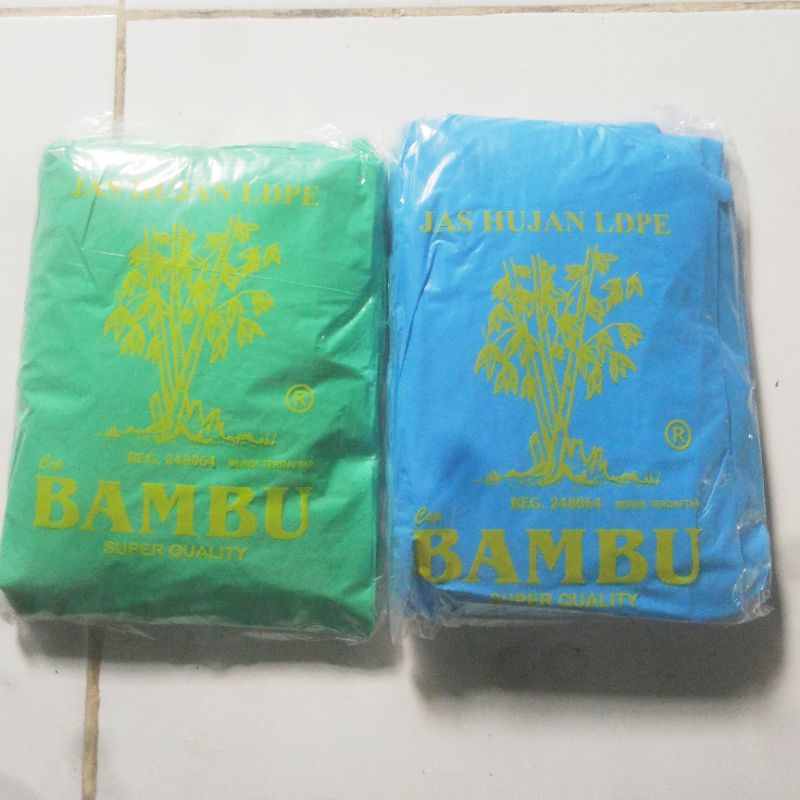 Jas Hujan Plastik BAMBU LDPE Mantel PONCO