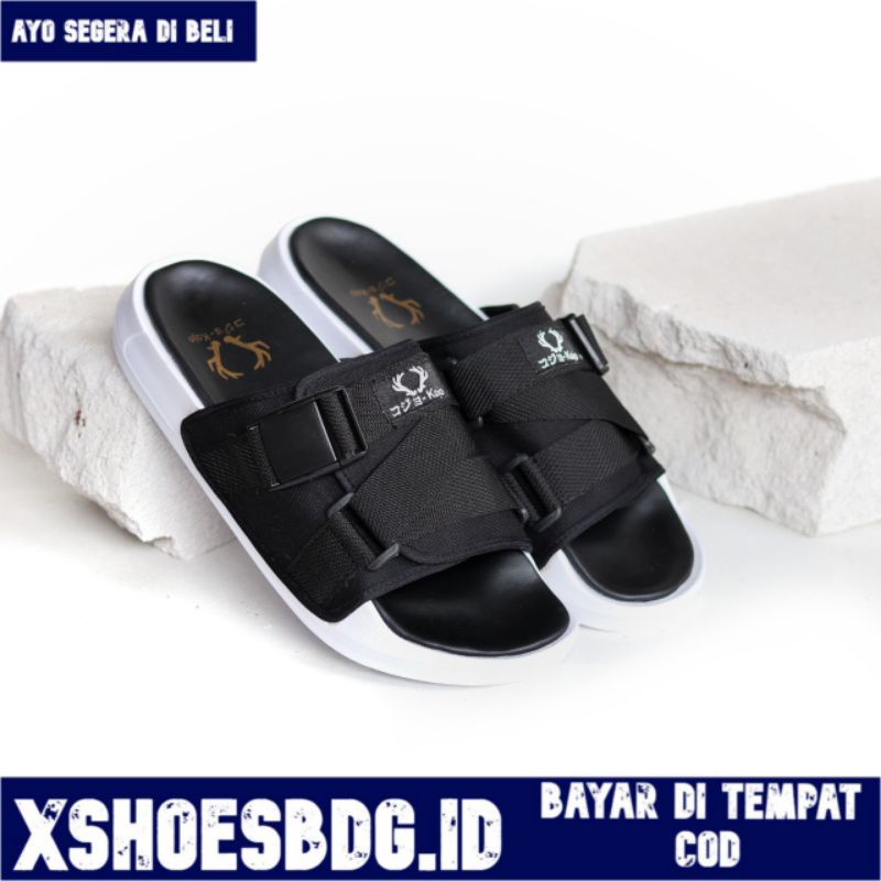 XSHOESBDG.ID x PANDE Sandal Pria  Sandal Slide Pria Sendal Slip On Pria Fashion Nongkrong Pantai