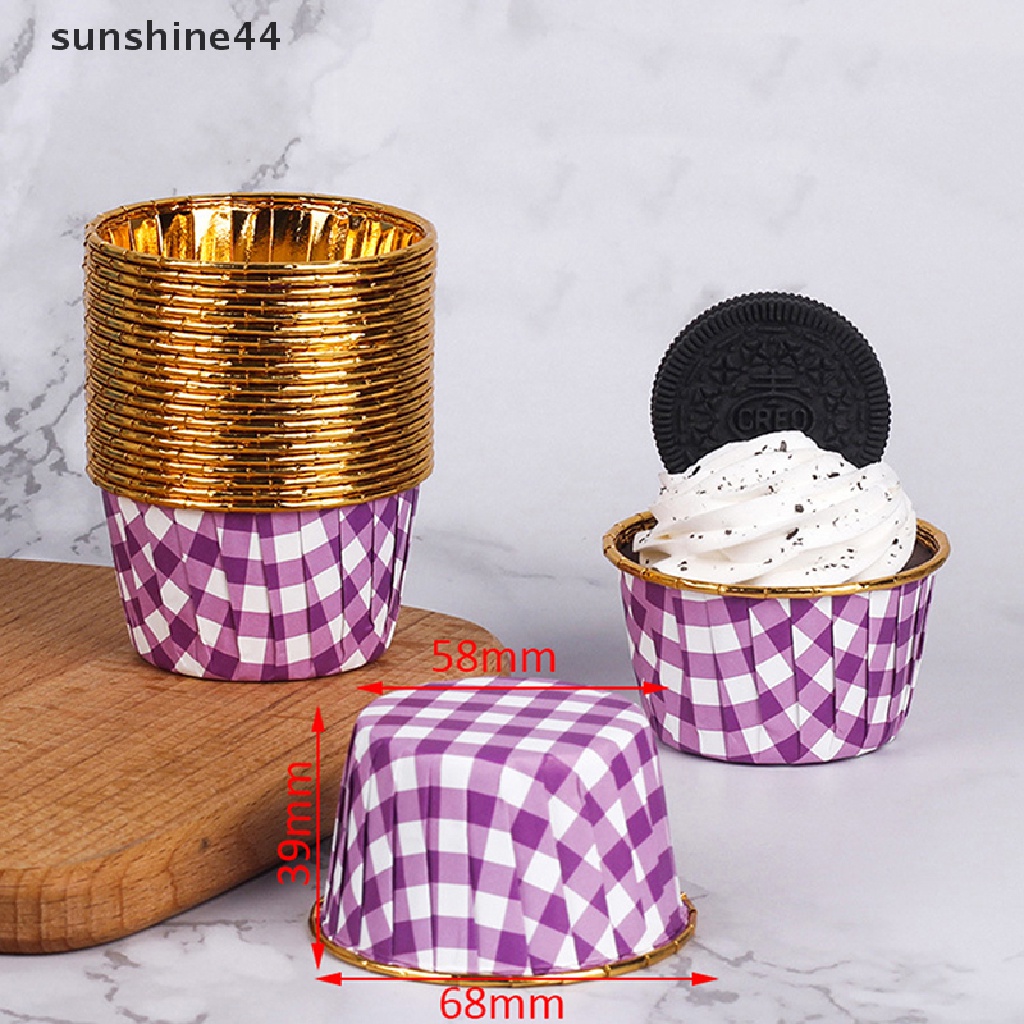 Sunshine 50pcs Cetakan cupcake / muffin Bahan Kertas