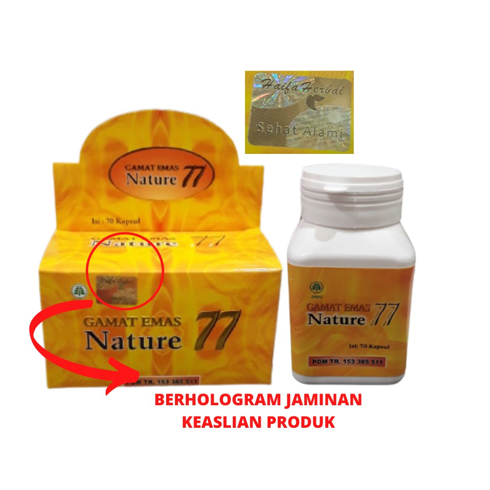 Kapsul Gamat Emas Nature 77 Original Kapsul Tripang Gamat Emas Nge Indonesia