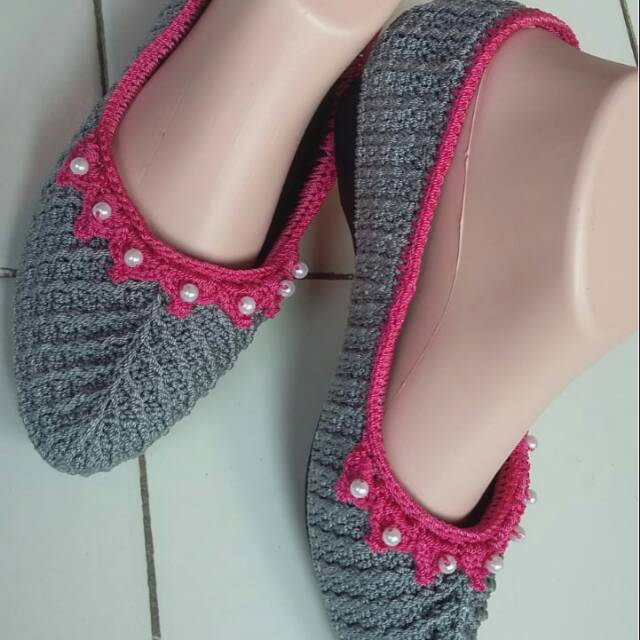 Sepatu rajut wanita wedjes / sepatu wanita / sepatu rajut / highgil