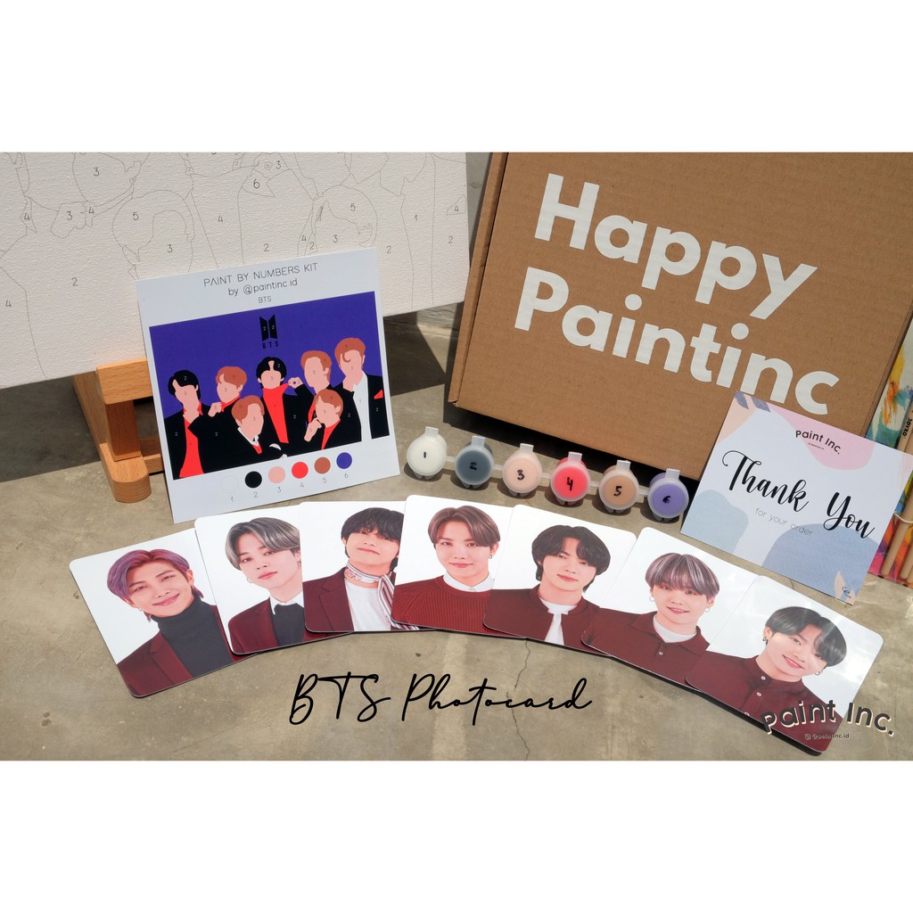 

YUH Paint by Numbers Kit: BTS Paint Inc. ID Painting Kit Paint by Number Paint Kit