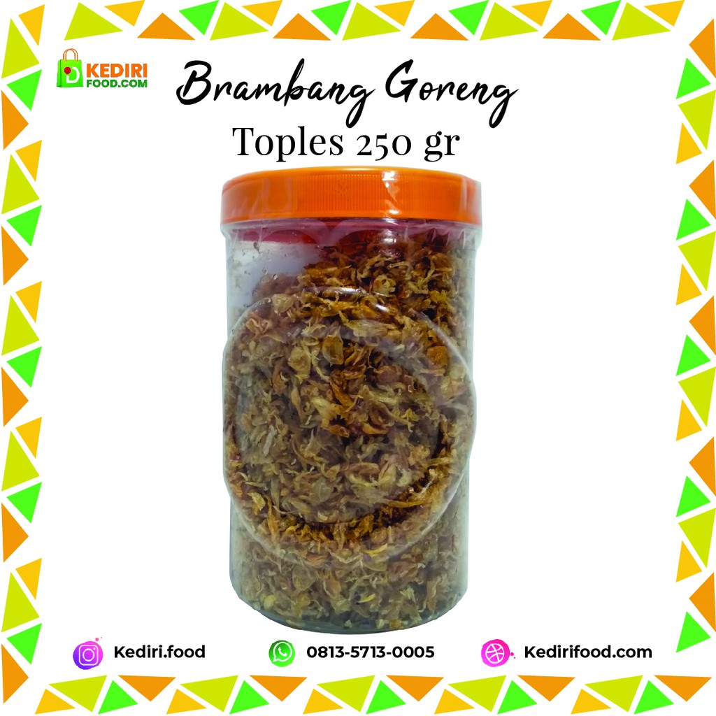 

Brambang Goreng Toples 250 gram | Kediri Food menyediakan berbagai bumbu instan dan camilan sehat