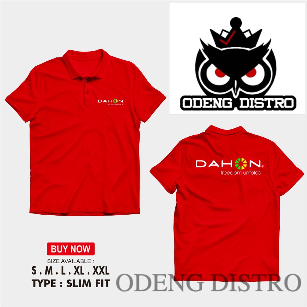 Polo Shirt Kaos Polo Dahon Logo Sepeda Kaos Sport Baju Kerah Keren Distro Murah Casual Pria Wanita O
