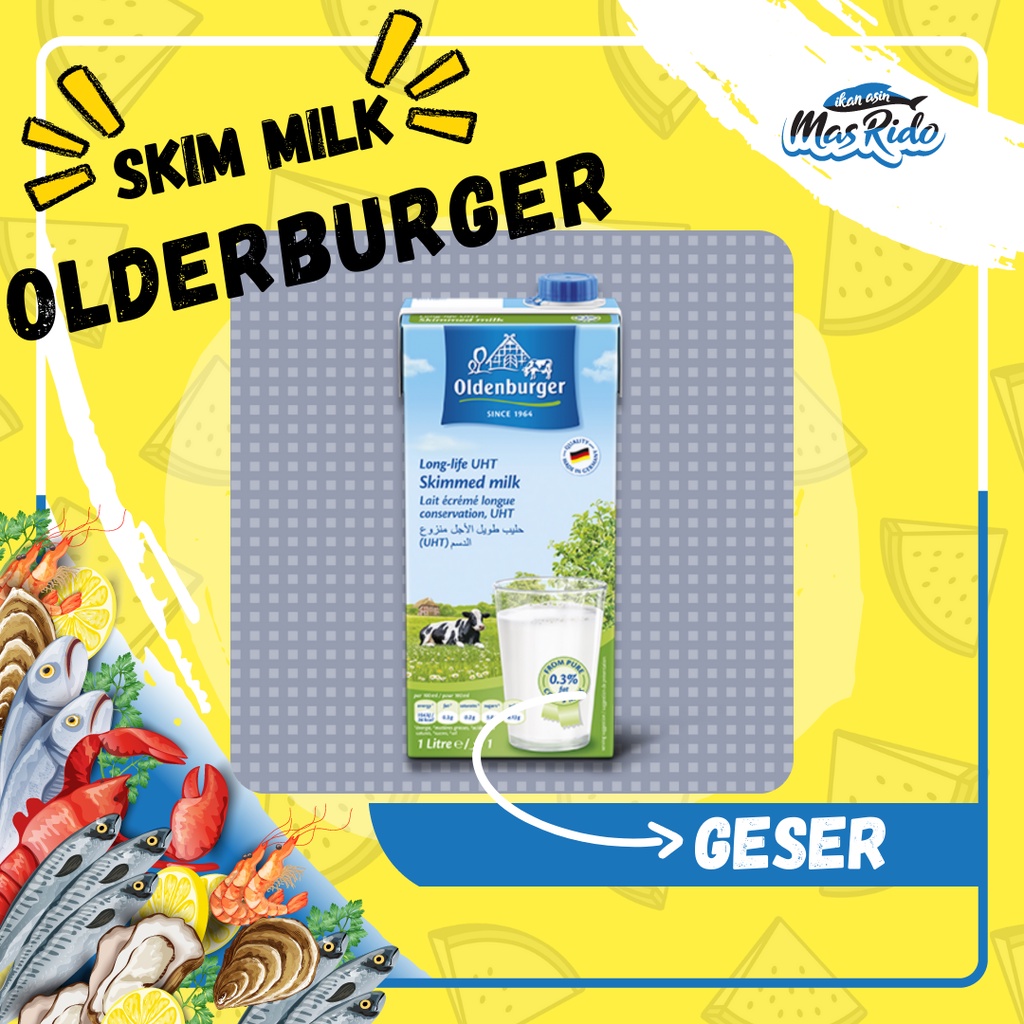 

Susu Oldnburger Skim Uht Goldenburger Import Skimmed Milk 1 Liter