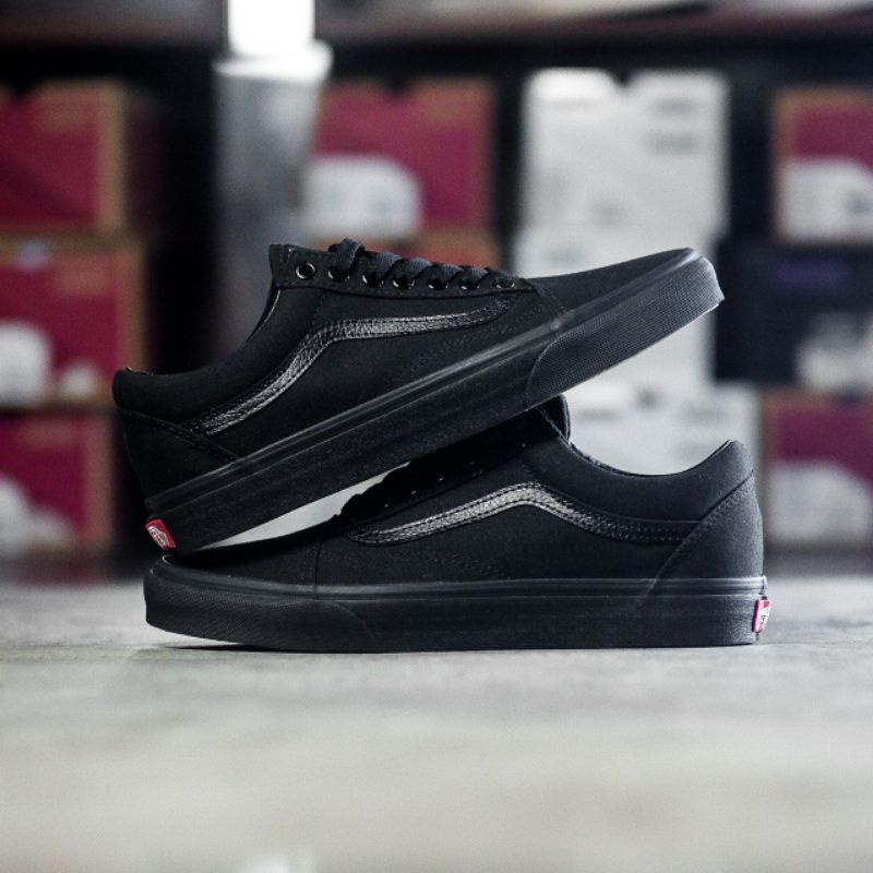 Jual Vans Old Skool Classic Black / Black | Shopee Indonesia