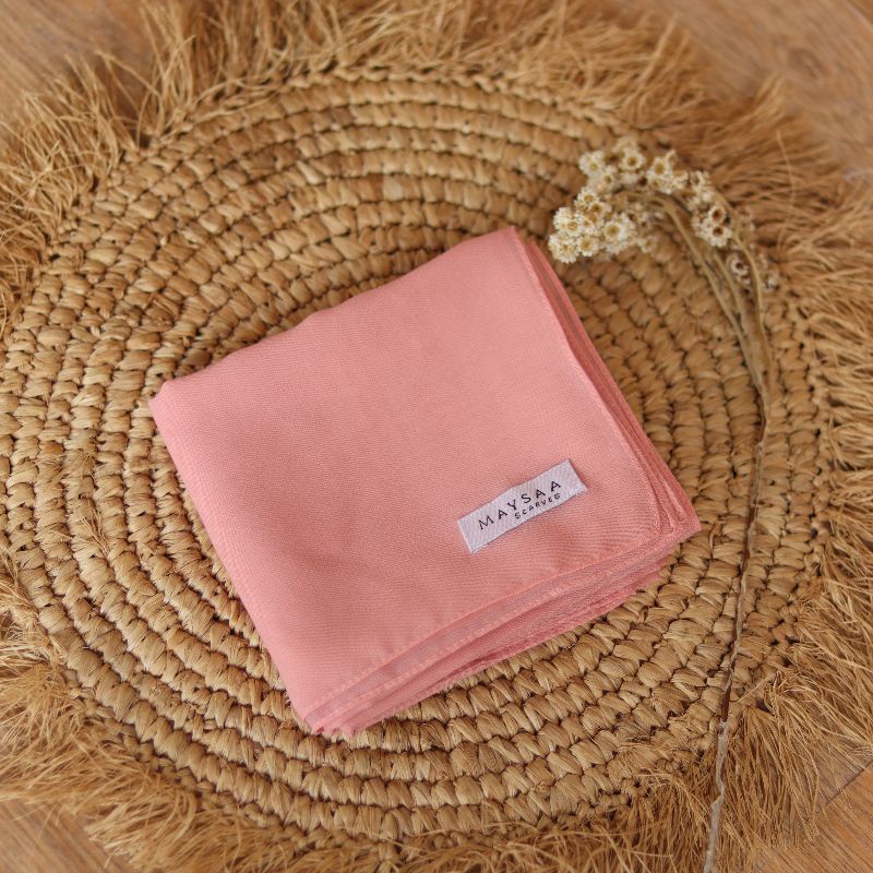 Katalog DAILY HIJAB SQUARE/ POLYCOTTON /Bella square-Peach