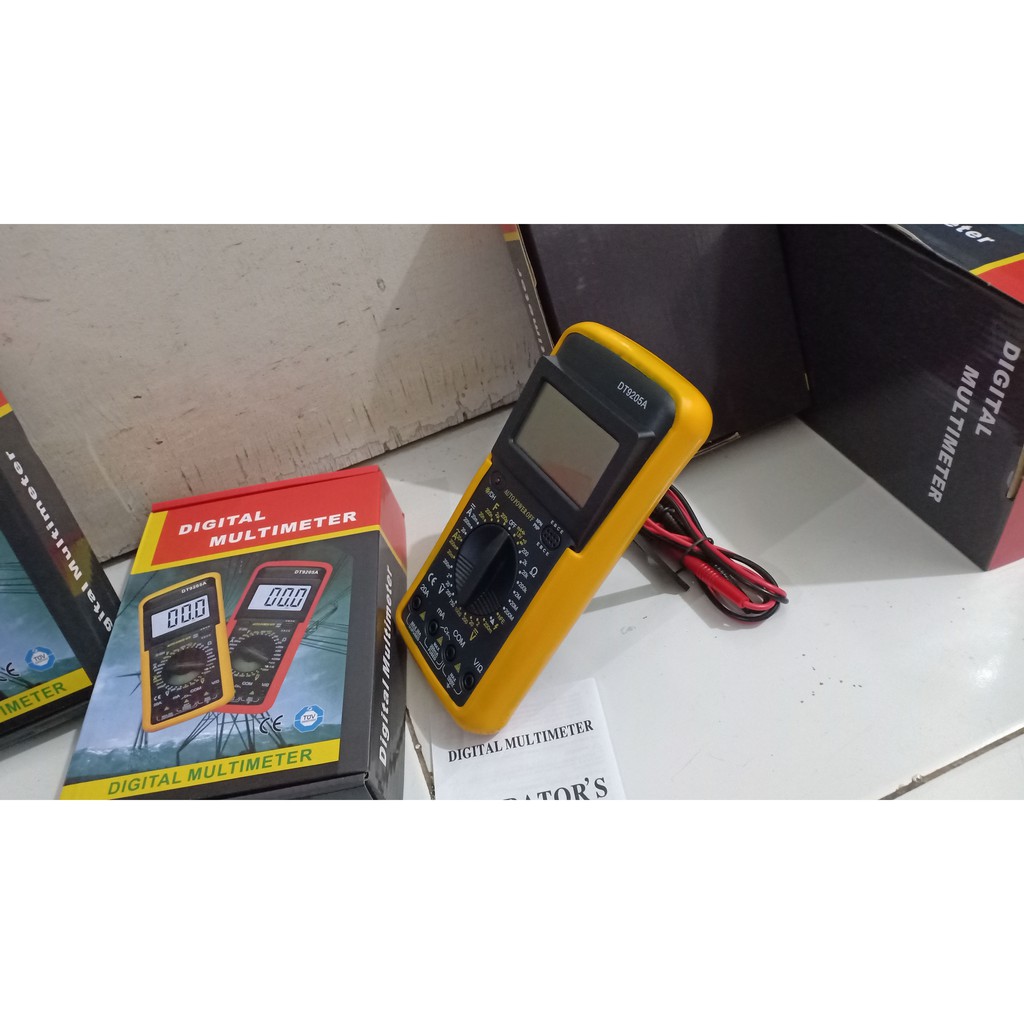 Grosir Digital Multimeter DT9205A MURAH BERKUALITAS KEAKURATAN TINGGI DAN AWET+ BONUS BATERAI