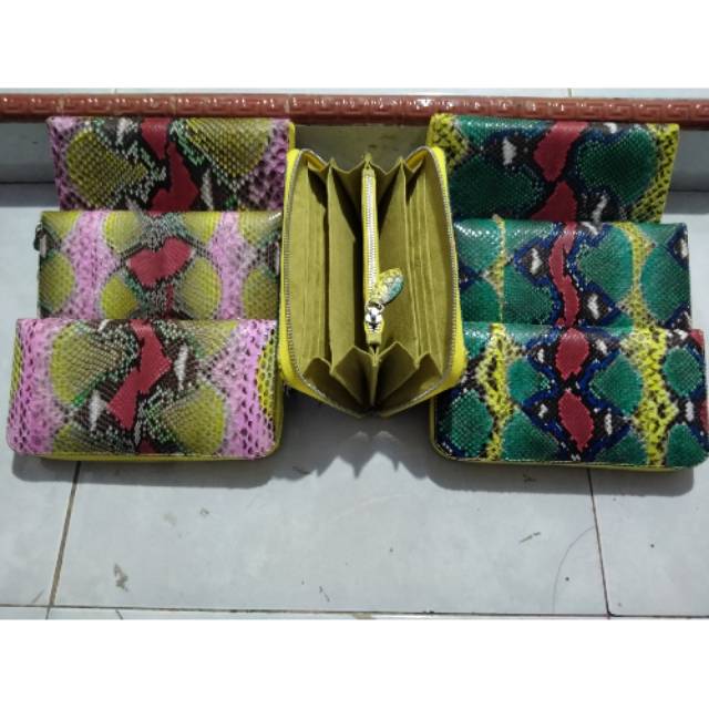 DOMPET WANITA KIPAS BIG KULIT ULAR