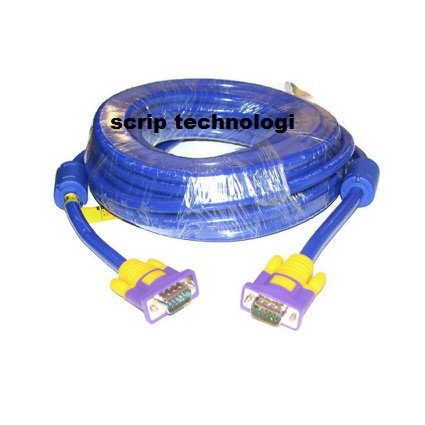 KABEL VGA 30m HIGH QUALITY (GOLD PLATED) Cable VGA Male 30 Meter 3+9