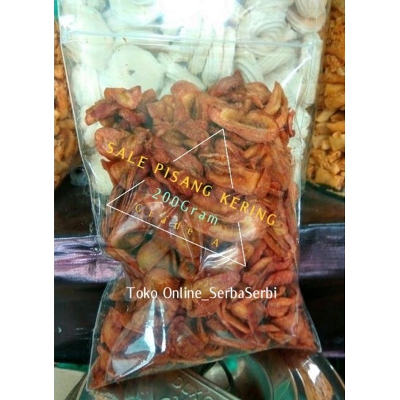 

SALE PISANG KERING MANIS 200 GRAM GRADE A