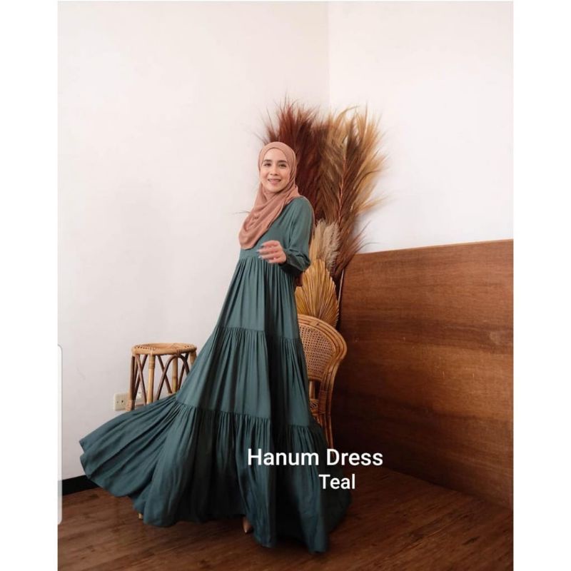 Hanum Dress Premium / Dress Polos / Dress Busui / Gamis Busui / Dress Rayon / COD