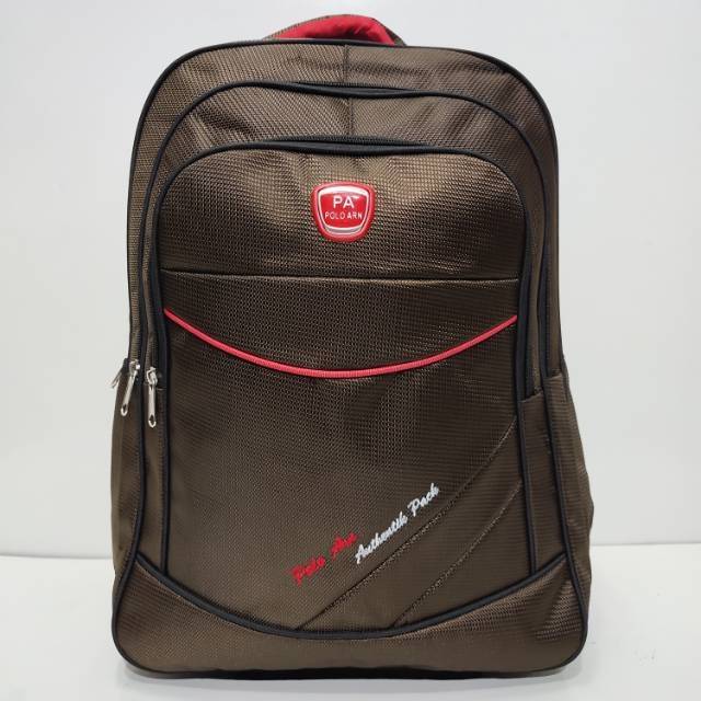 Tas ransel laptop kerja / sekolah backpak Polo ARN 91AR38 obral murah berkualitas free rain cover