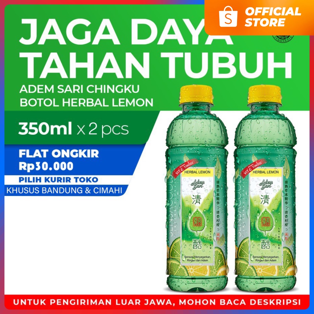 

ADEM SARI - Ching Ku Minuman Penyejuk Vitamin C Herbal Lemon 2x350 Ml