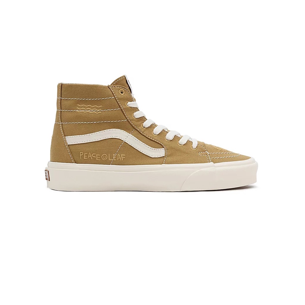 SEPATU VANS OFF THE WALL | SK8 HI TAPERED  ECO THEORY MUSTARD GOLD TRUE WHITE