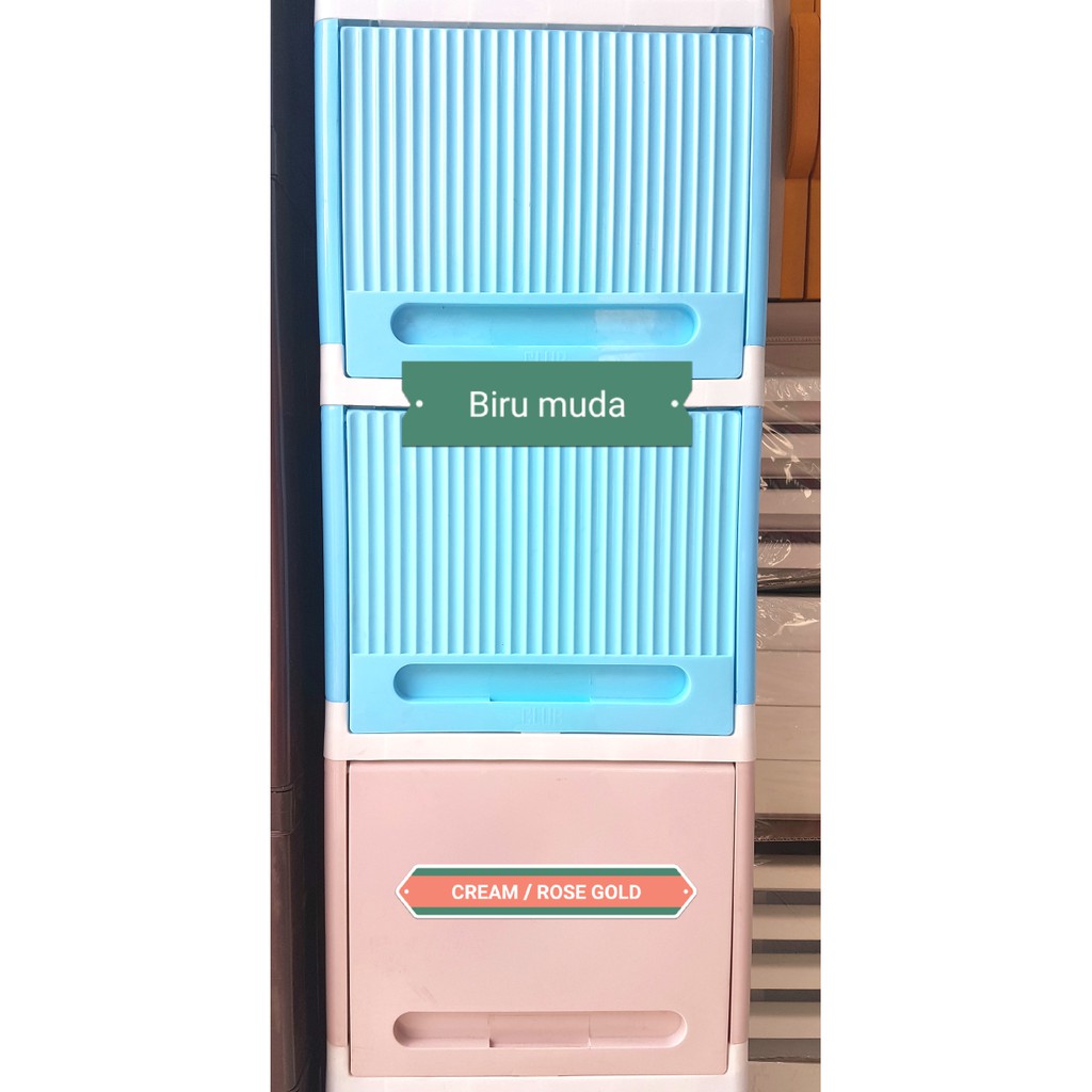 Promo  Laci pakaian   laci plastik FLIP club 5 susun  Diskon