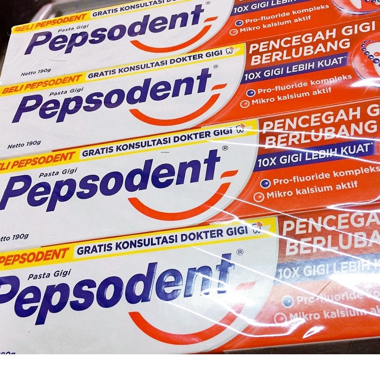 Pasta Gigi Odol Pepsodent Jumbo 190 gr - Pencegah Gigi Berlubang