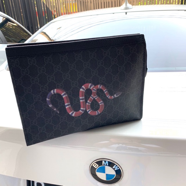 Clutch / Handbag Gucci Snake Black Premium Import