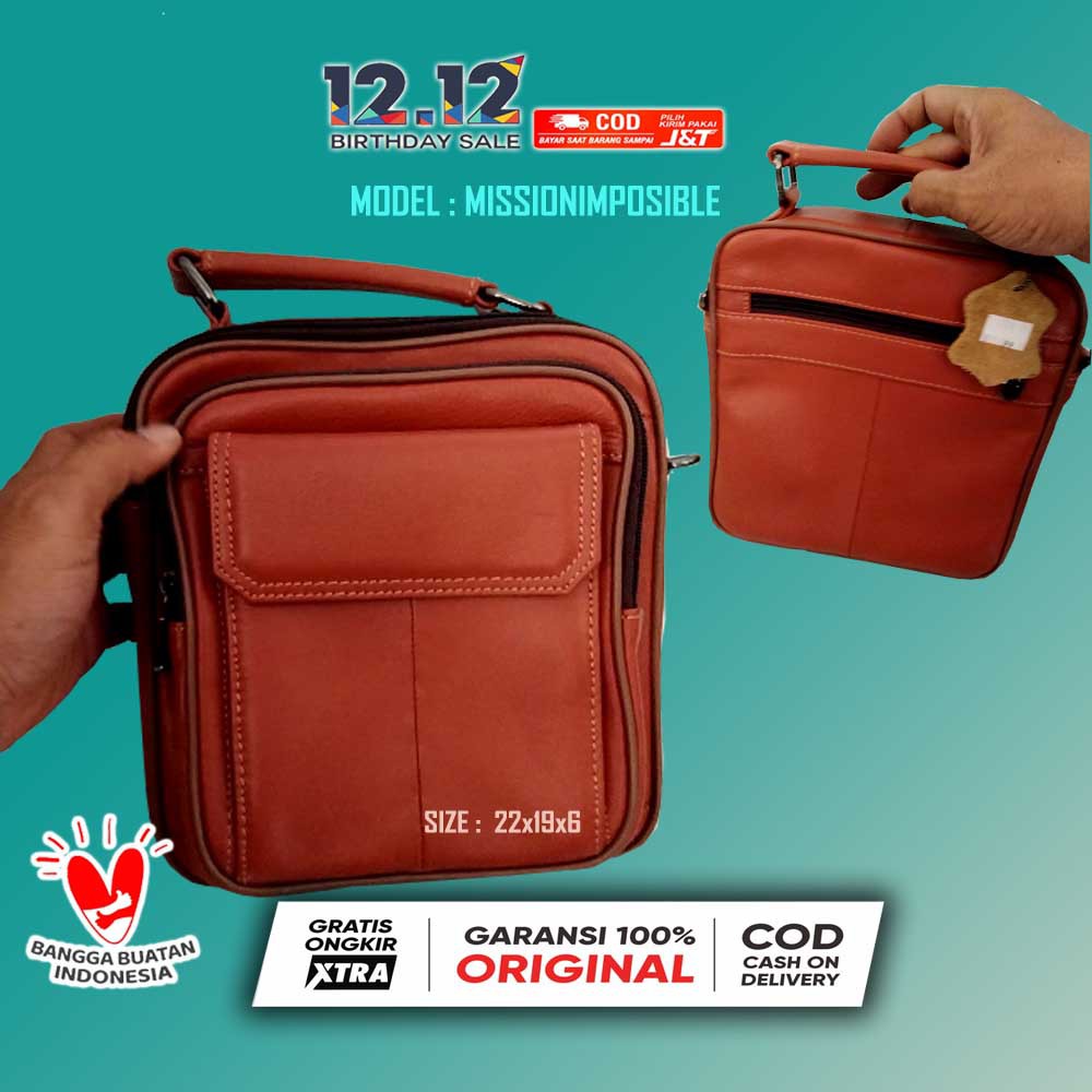 tas selempang pria - tas selempang kulit cowok - kulit asli