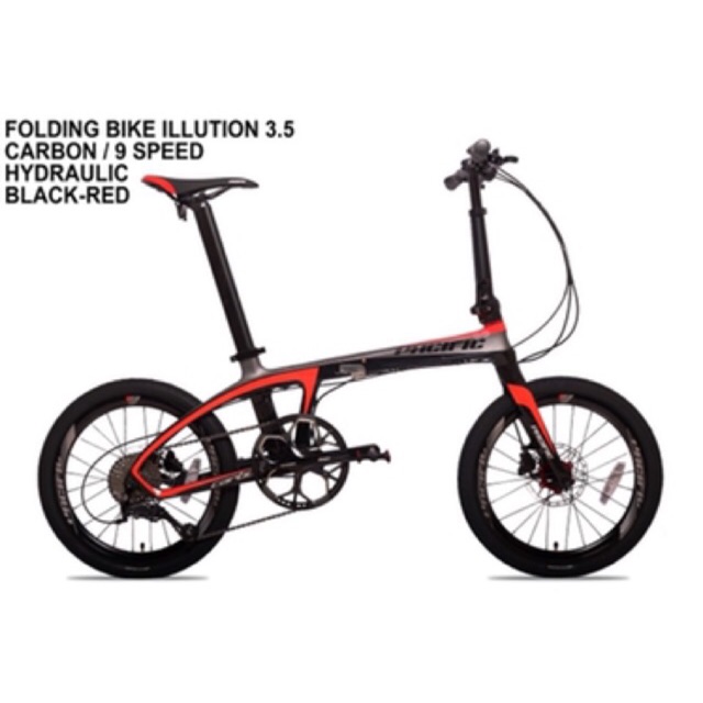 pacific folding bike carbon