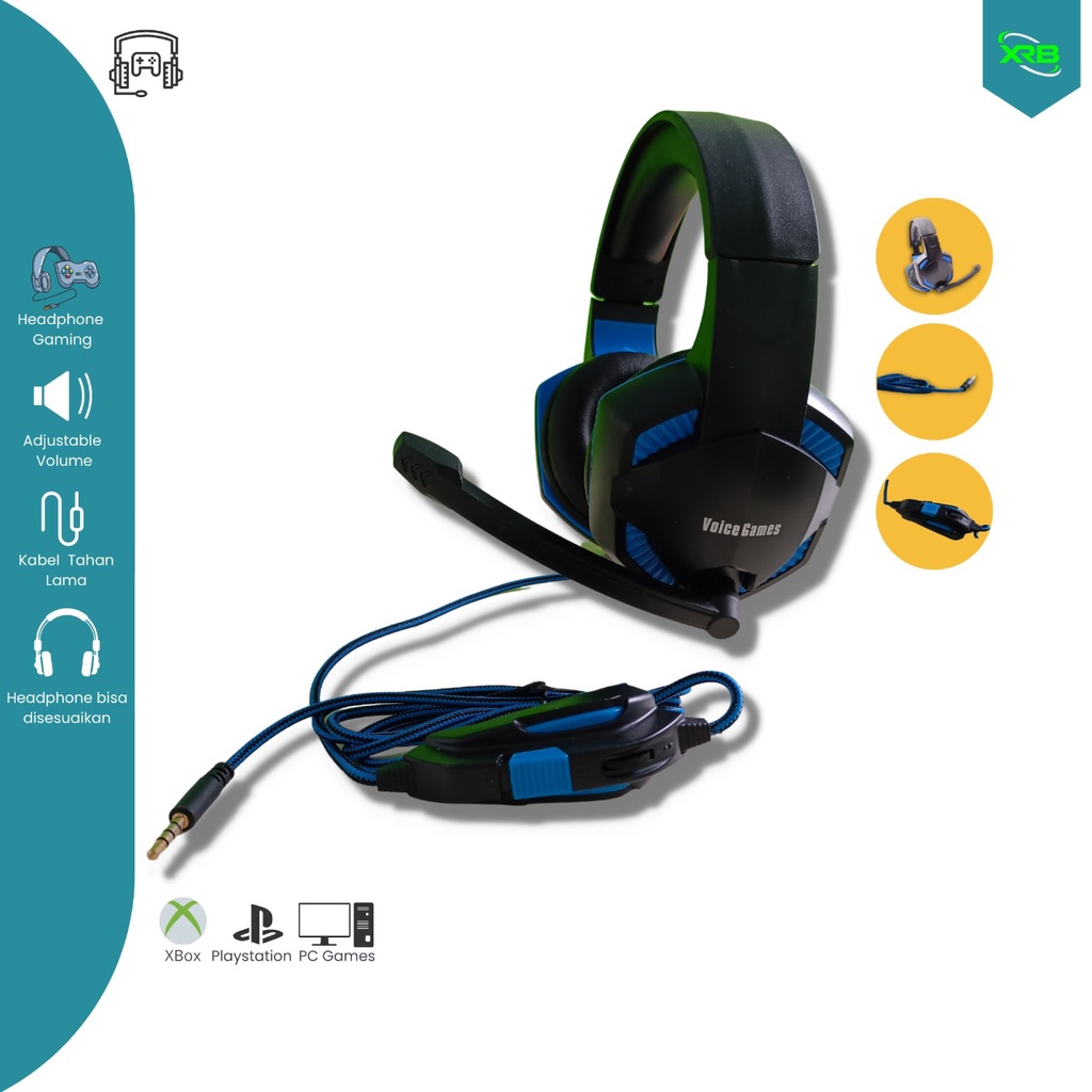 VOICE GAMES PUBG Headphone JUMBO BT11 Gamers SEJATI Headset Super Bass Headphone Super Bass