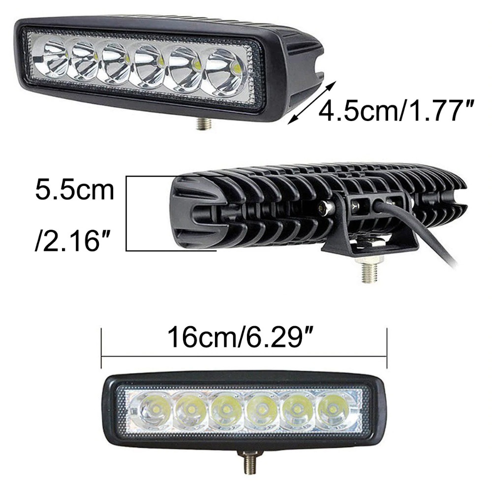 Lampu LED Headlight Mobil Offroad 18W 1260 Lumens GB-L-183