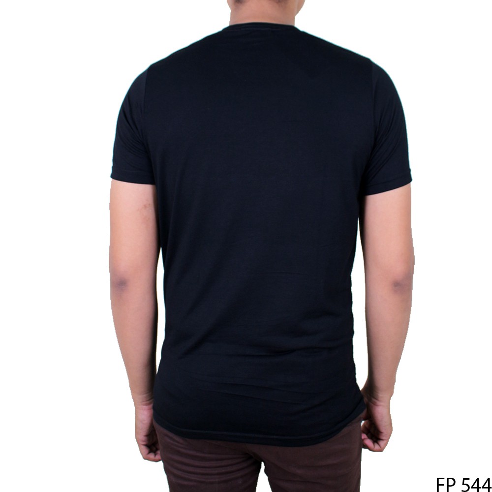 T-shirt Polos Pres / Baju Kaos Distro Pria Wanita Hitam Putih Pendek Slimfit