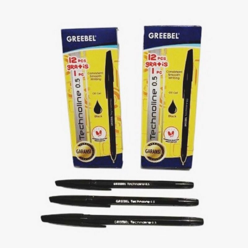

ALAT TULIS Bolpoin GREEBEL Technoline ISI 12/pack