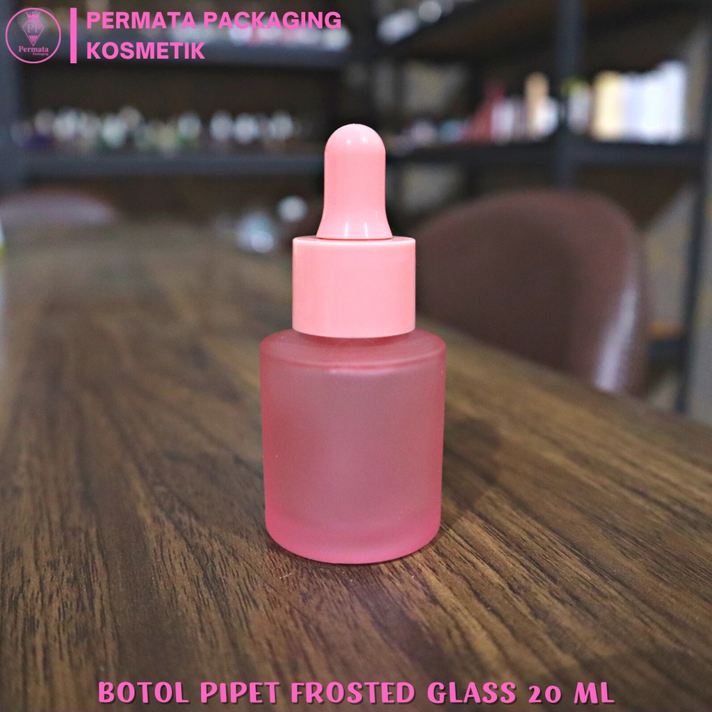 Jual Botol Pipet Frosted 20ml Warna Warni/Botol Dropper 20ml Frosted