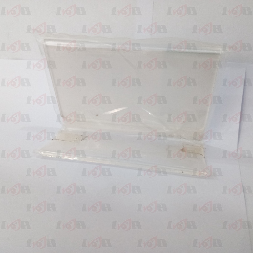 Bantex Slanted Sign Holder A8 Acrylic Dudukan Tempat Kartu Nama Meja Kantor Restoran Hotel