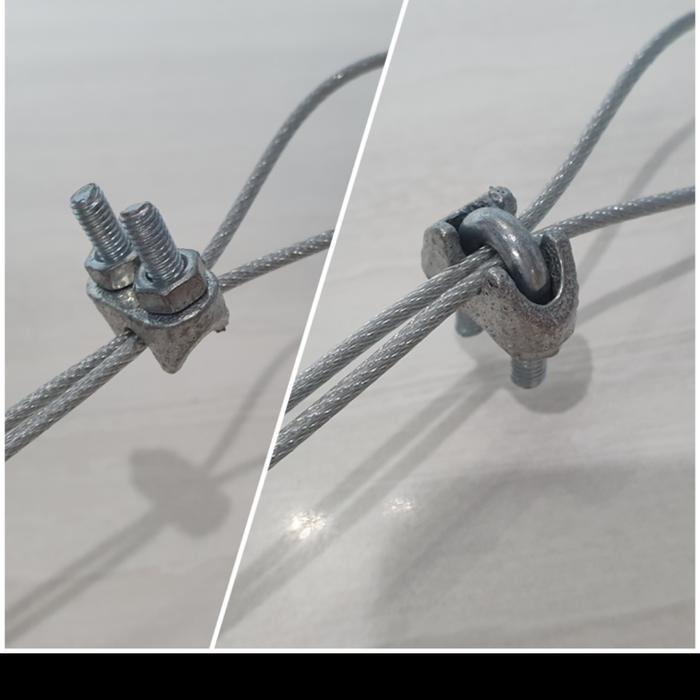 clamp / klem kawat seling 4mm / kuku macan / wire clip 4mm