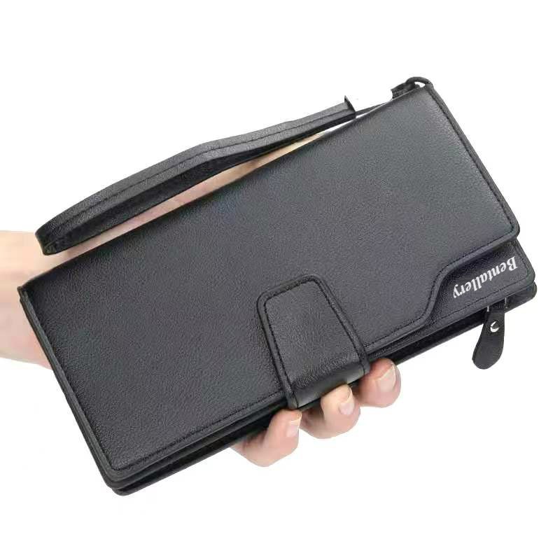 (COD) Dompet Lipat Pria Wanita Dompet Panjang Dompet Kulit Unisex Pocket MALL SHOPPING