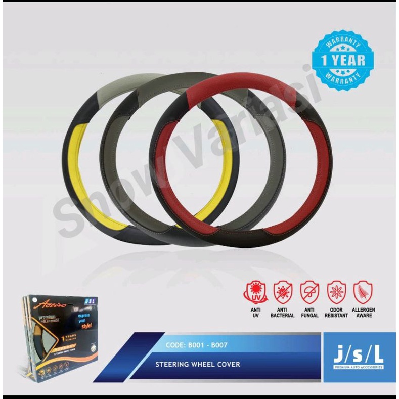 JSL Steering Wheel Cover Activo Premium Sarung Stir Mobil Type B