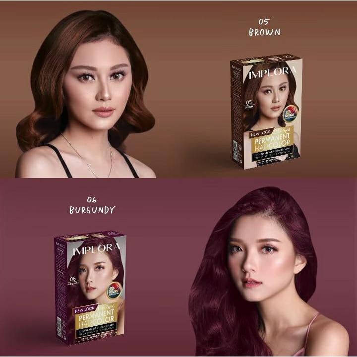 ❤ PAMELA ❤ IMPLORA NEW HAIR COLOR PERMANENT/ SEMIR RAMBUT PERMANEN IMPLORA