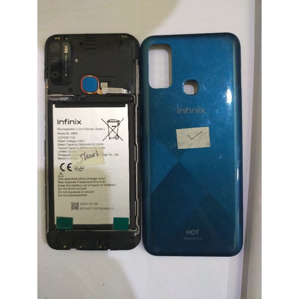 Infinix Hot 9 Play Original Mesin Normal LCD Mati Batre Short