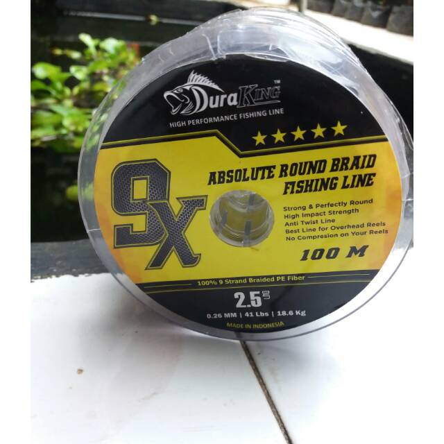 Benang PE Braided 2.5 Duraking 9X PE Premium