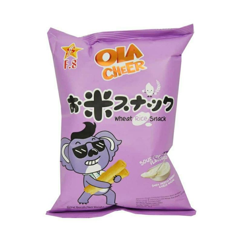 Ola Cheer Wheat Rice Snack 60g - Sour Cream