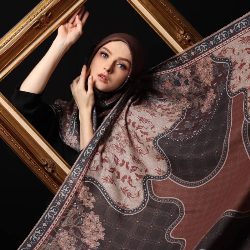 CHANDRABAGA VOL II ( BURGUNDY CREAM NAVY) VOAL PRINTING PREMIUM BY PRIMECHIC
