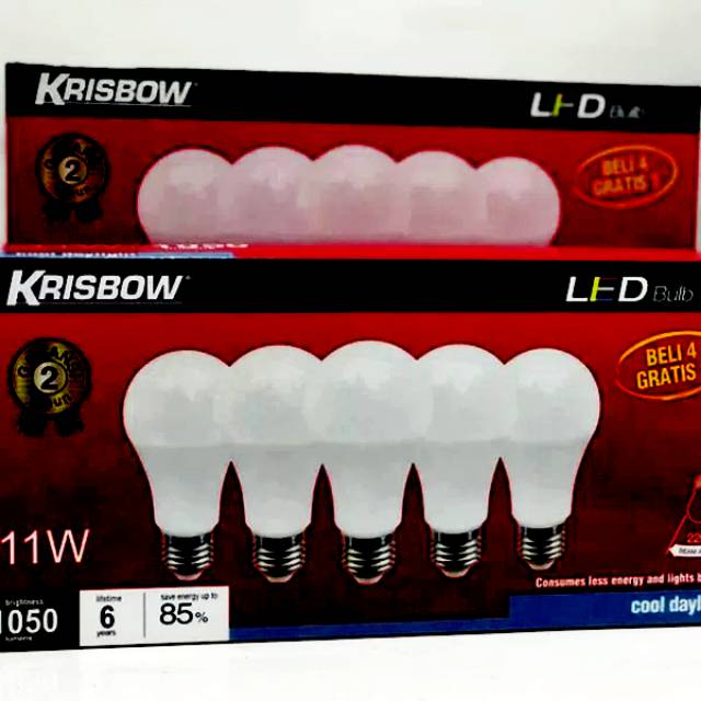 READY STOK.. Lampu LED Krisbow 11 watt 5pcs