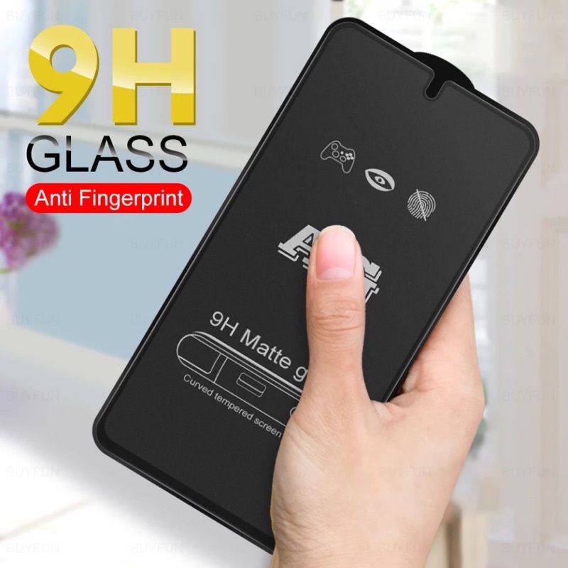 TG TEMPERED GLASS MATTE HITAM ANTI MINYAK VIVO Y11 Y12 Y15 Y17 Y12S Y20I Y20S Y30 Y50 Y30I Y50I Y51 