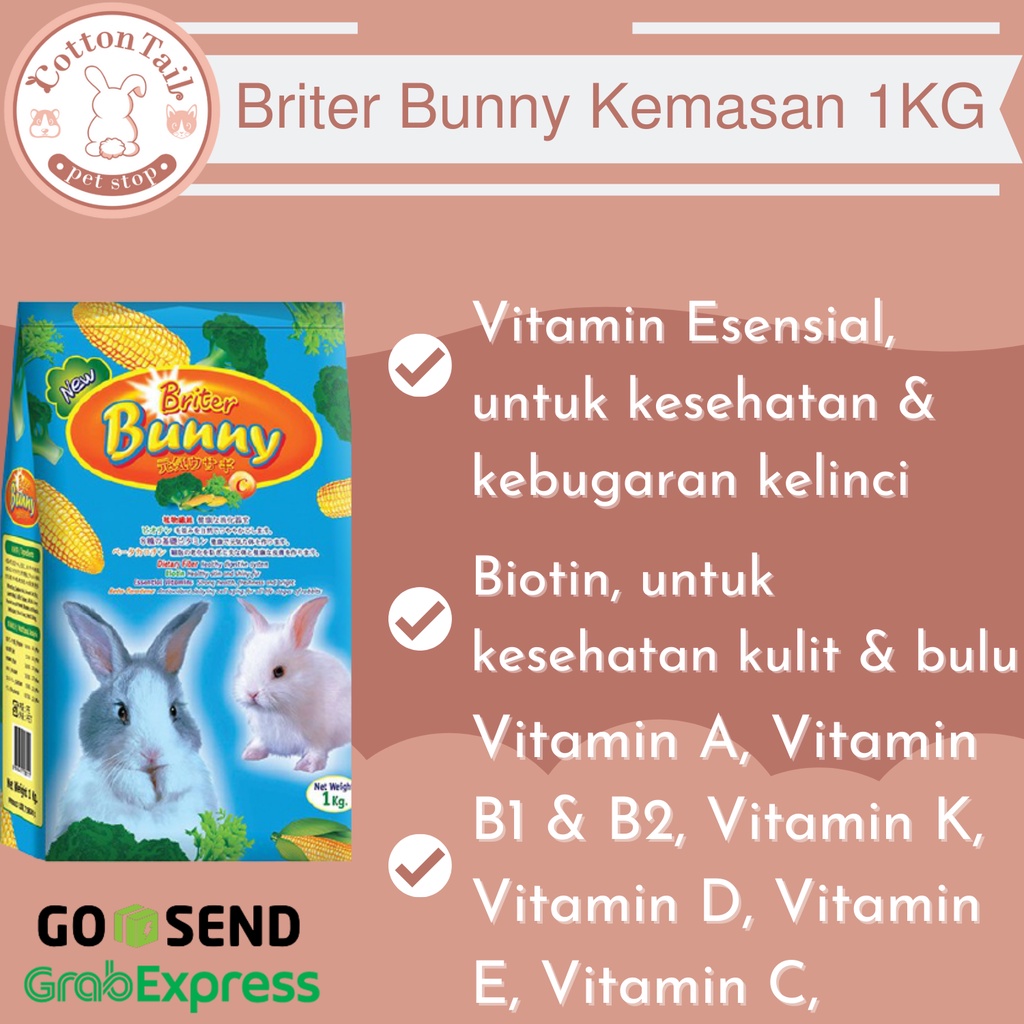 BRITER BUNNY / Biter Bunny Carrot 1kg ( makanan Kelinci)
