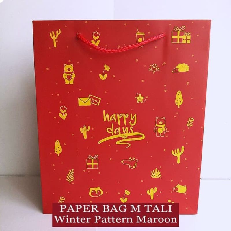 

Paper Bag Tali Motif / Tas Kertas Kado / Tas Ultah - M Fancy