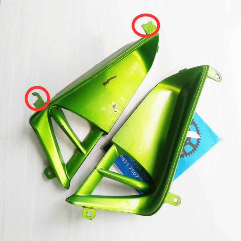 cover louver sayap angin supra X125 Batman original second