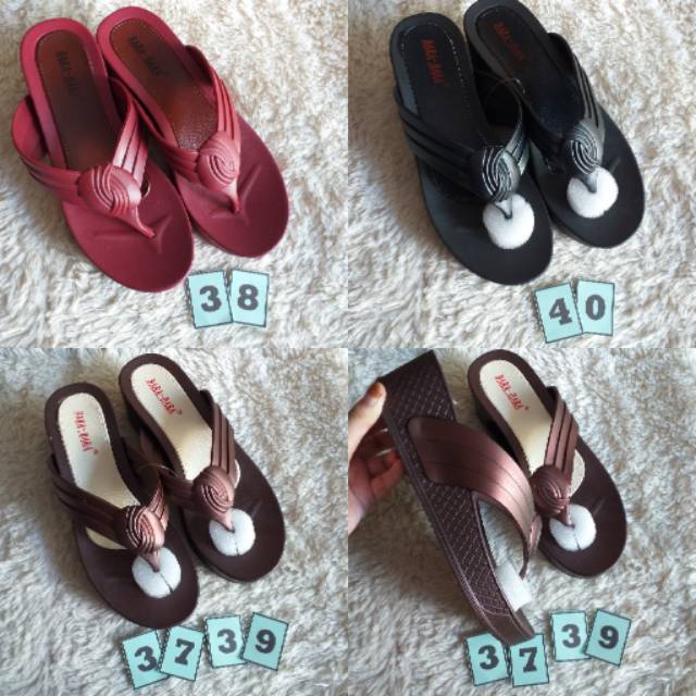SANDAL BARA BARA F910JLTB SANDAL BARA BARA WEDGES SANDAL JELLY BARA BARA SANDAL BUTIK SANDAL IMPORT