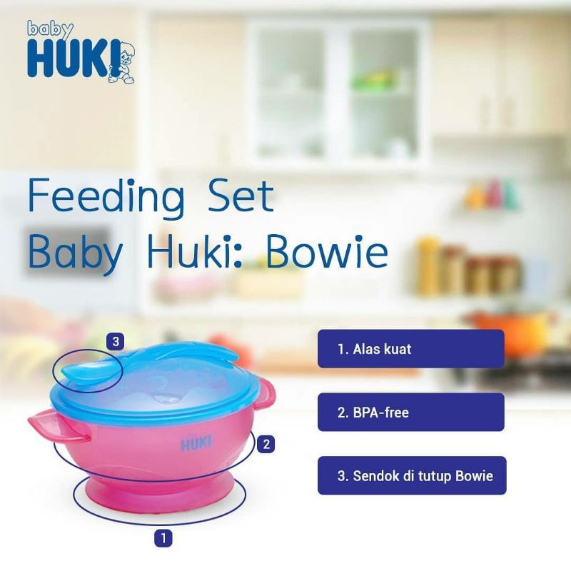 Baby HUKI Bowl With Spoon Mangkok HUKI