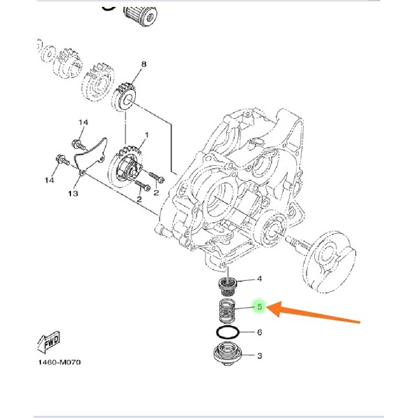 PER BAUT SARINGAN OLI BAWAH NMAX N MAX LAMA OLD ORIGINAL YGP 90501-18576