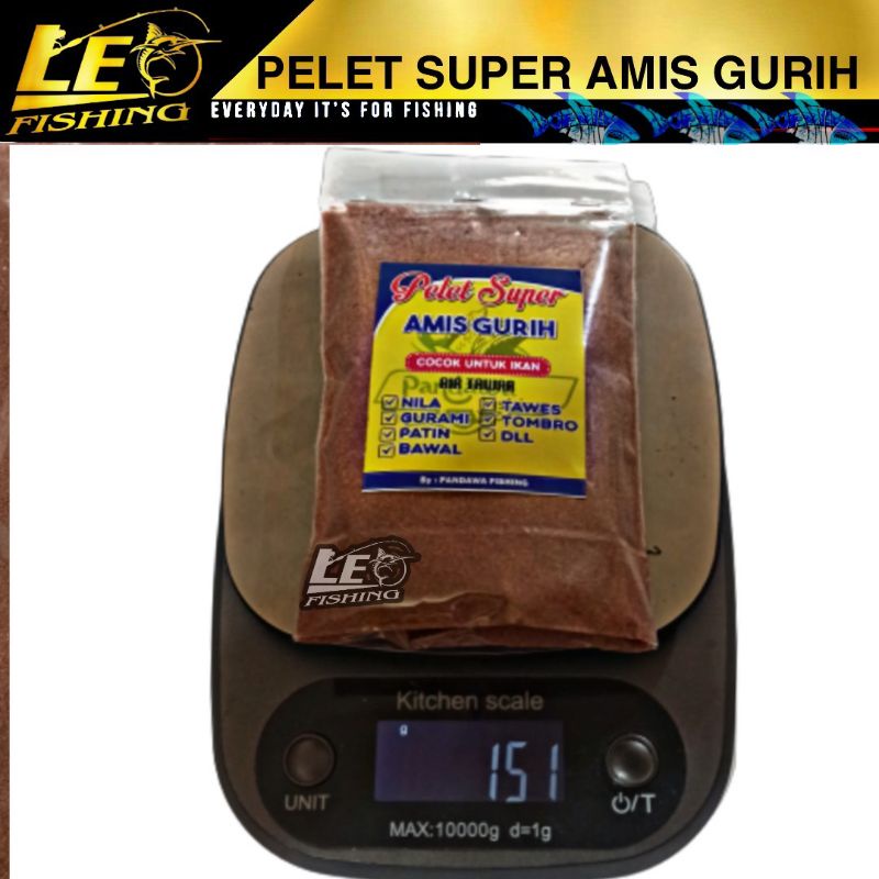 UMPAN PELET PANDAWA SUPER AMIS GURIH 145G UMPAN IKAN TOMBRO PATIN GURAME NILA TAWIS DLL